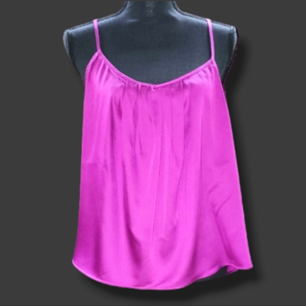 Jennifer Lopez Dressy Spaghetti Strap Top in Magenta/Purple